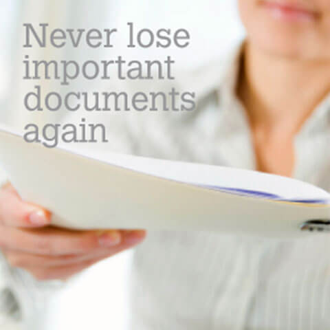 Never Lose Important Documents